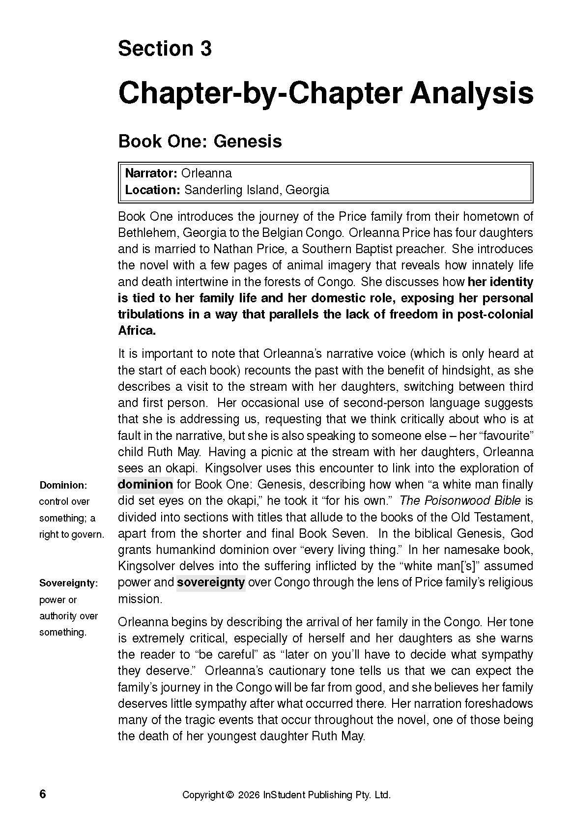 ATAR Notes Text Guide: The Poisonwood Bible by Barbara Kingsolver - Image 8