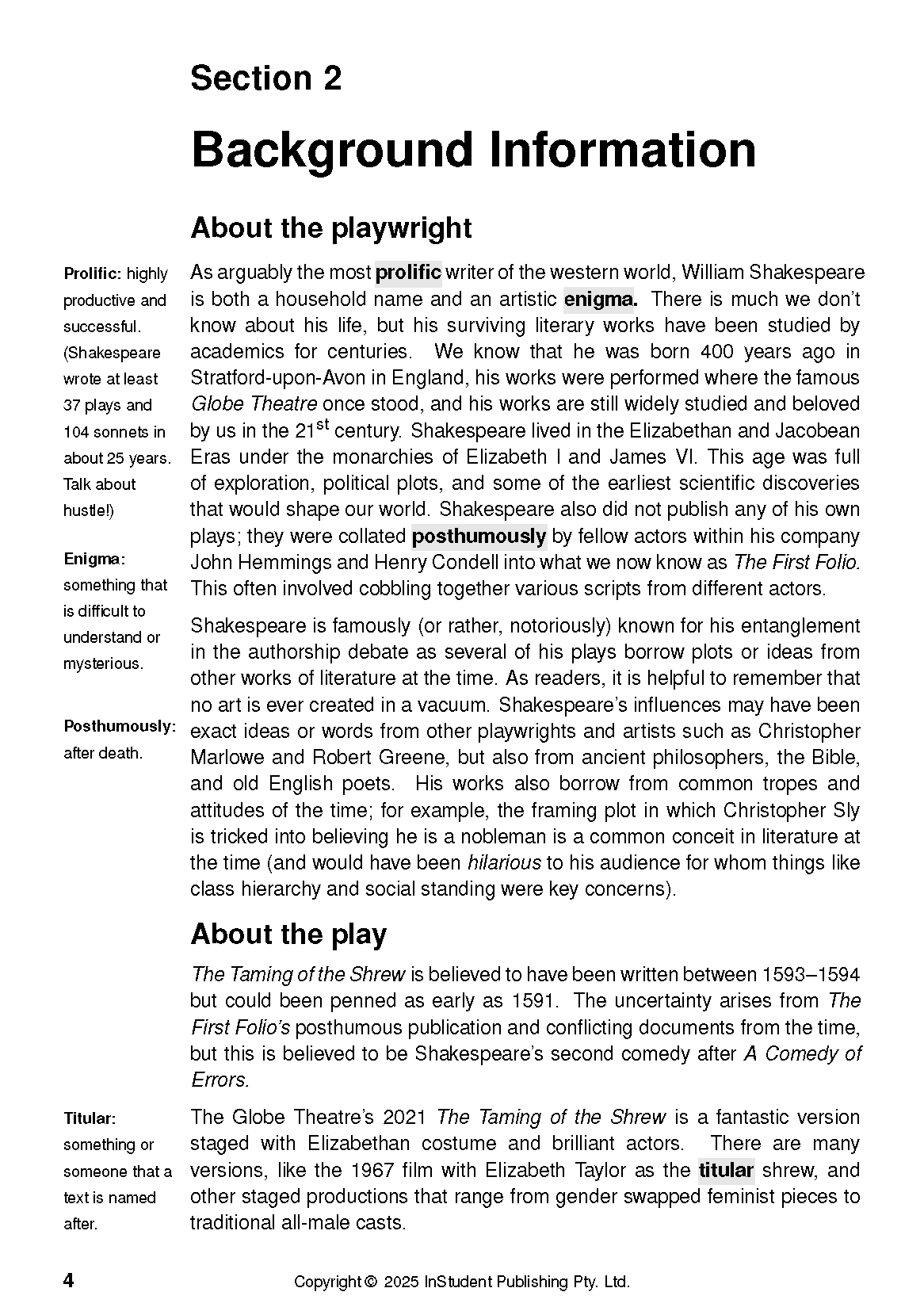 ATAR Notes Text Guide: The Taming of the Shrew by William Shakespeare - Image 8