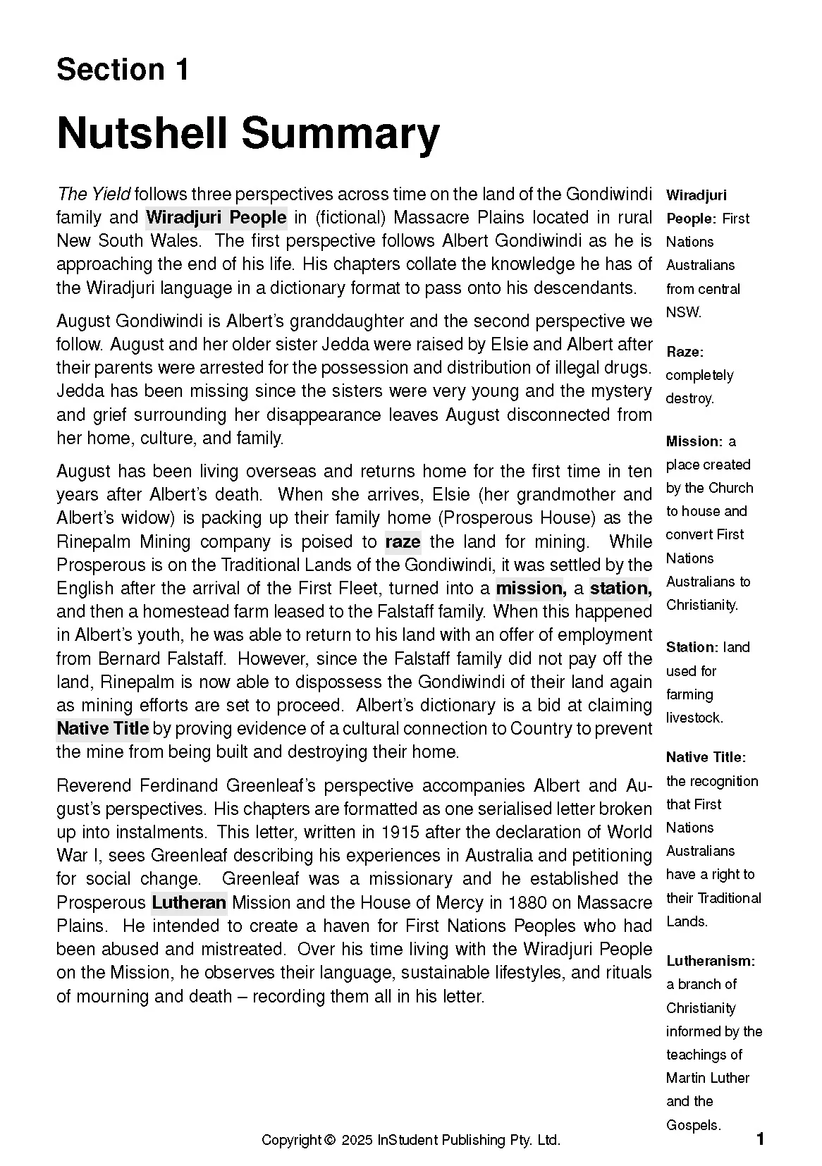 ATAR Notes Text Guide: The Yield by Tara June Winch - Image 6