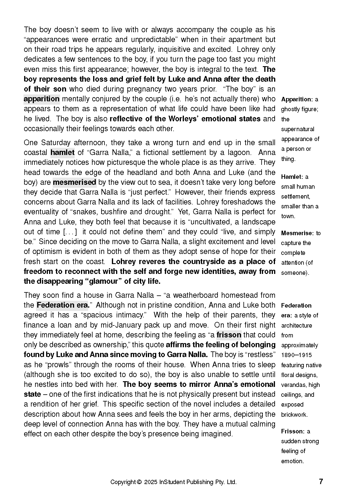ATAR Notes Text Guide: Vertigo by Amanda Lohrey - Image 10
