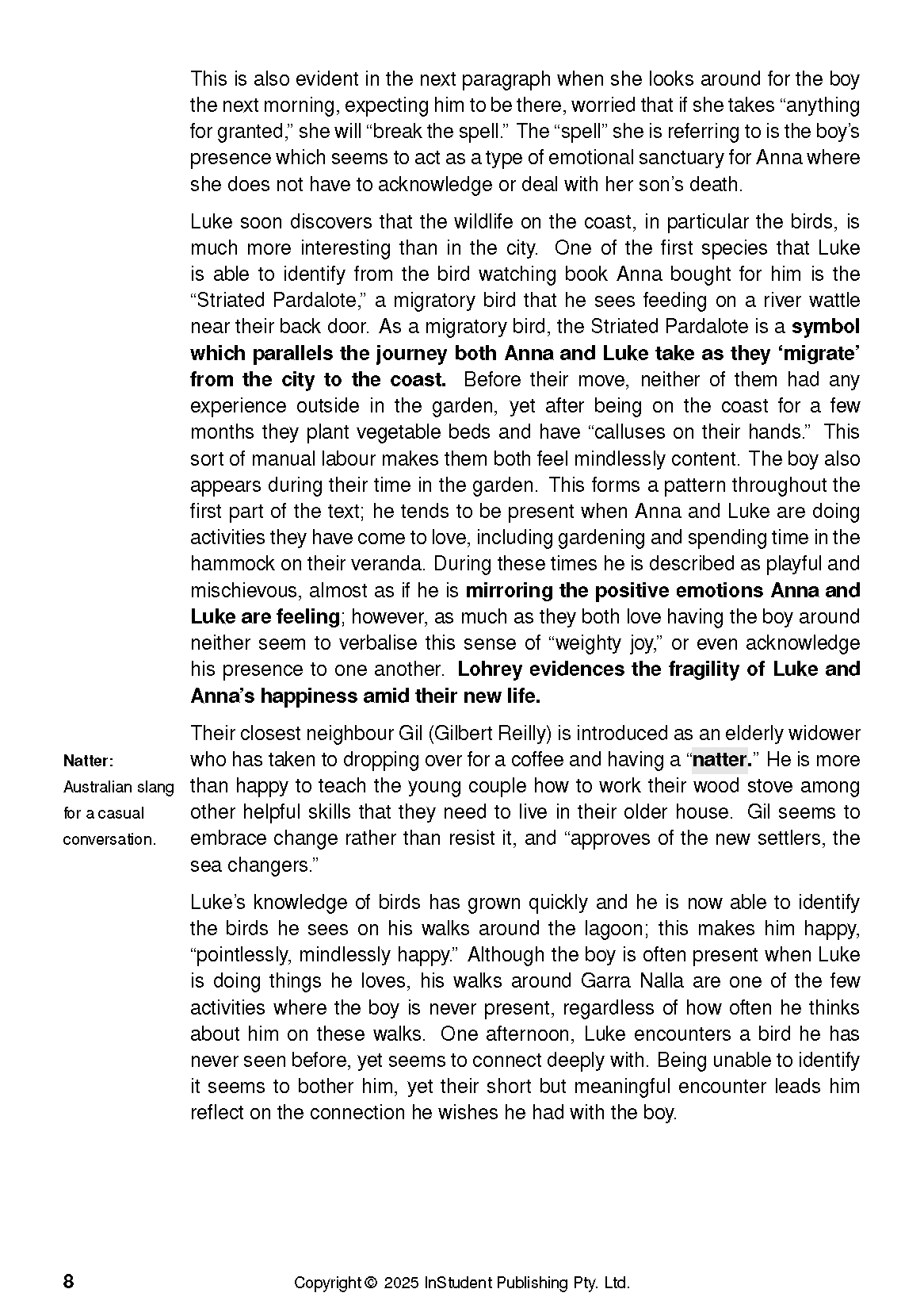 ATAR Notes Text Guide: Vertigo by Amanda Lohrey - Image 11
