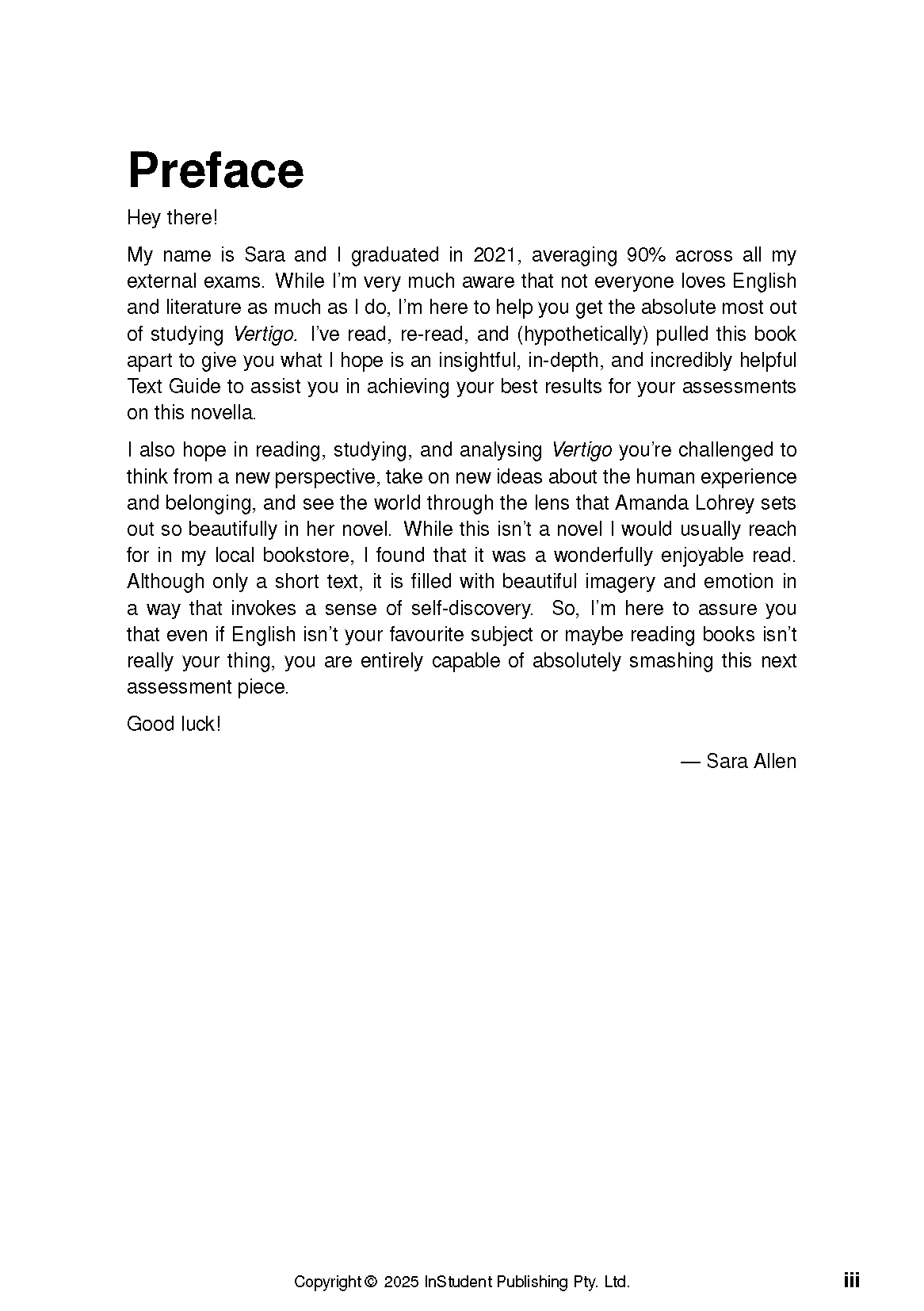 ATAR Notes Text Guide: Vertigo by Amanda Lohrey - Image 2