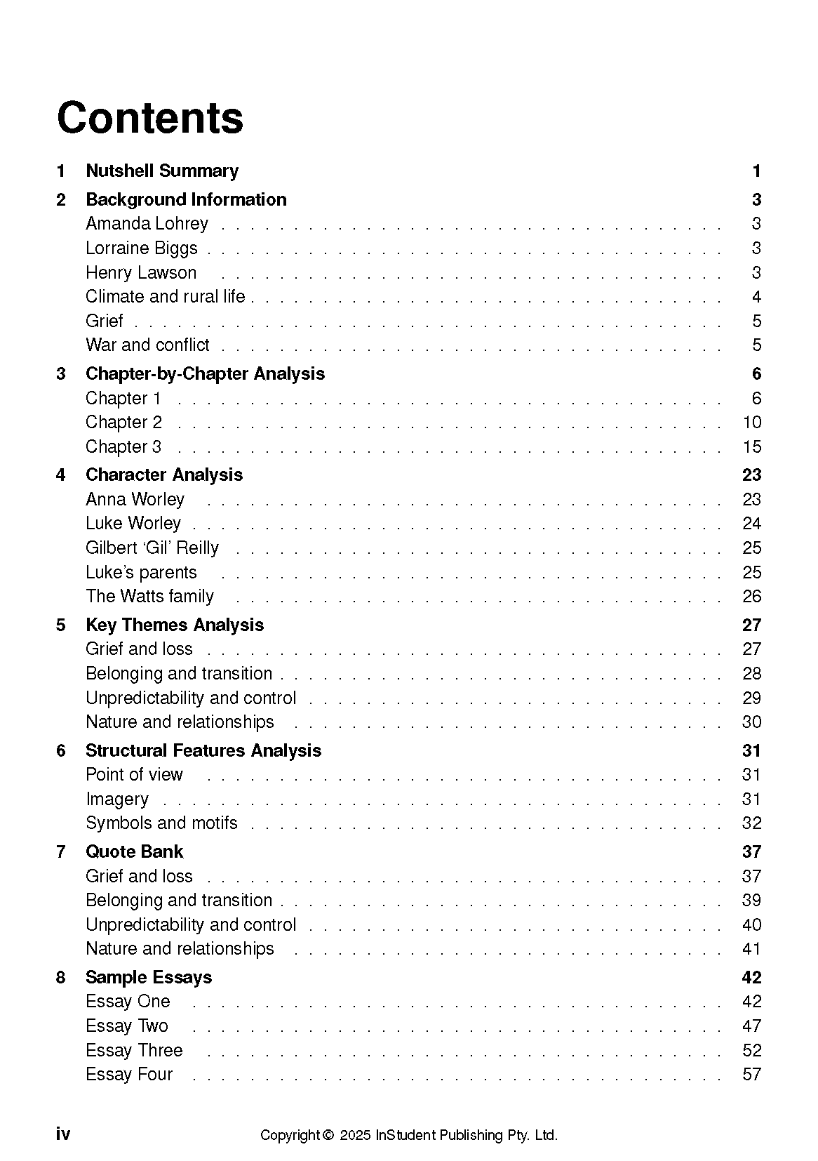 ATAR Notes Text Guide: Vertigo by Amanda Lohrey - Image 3
