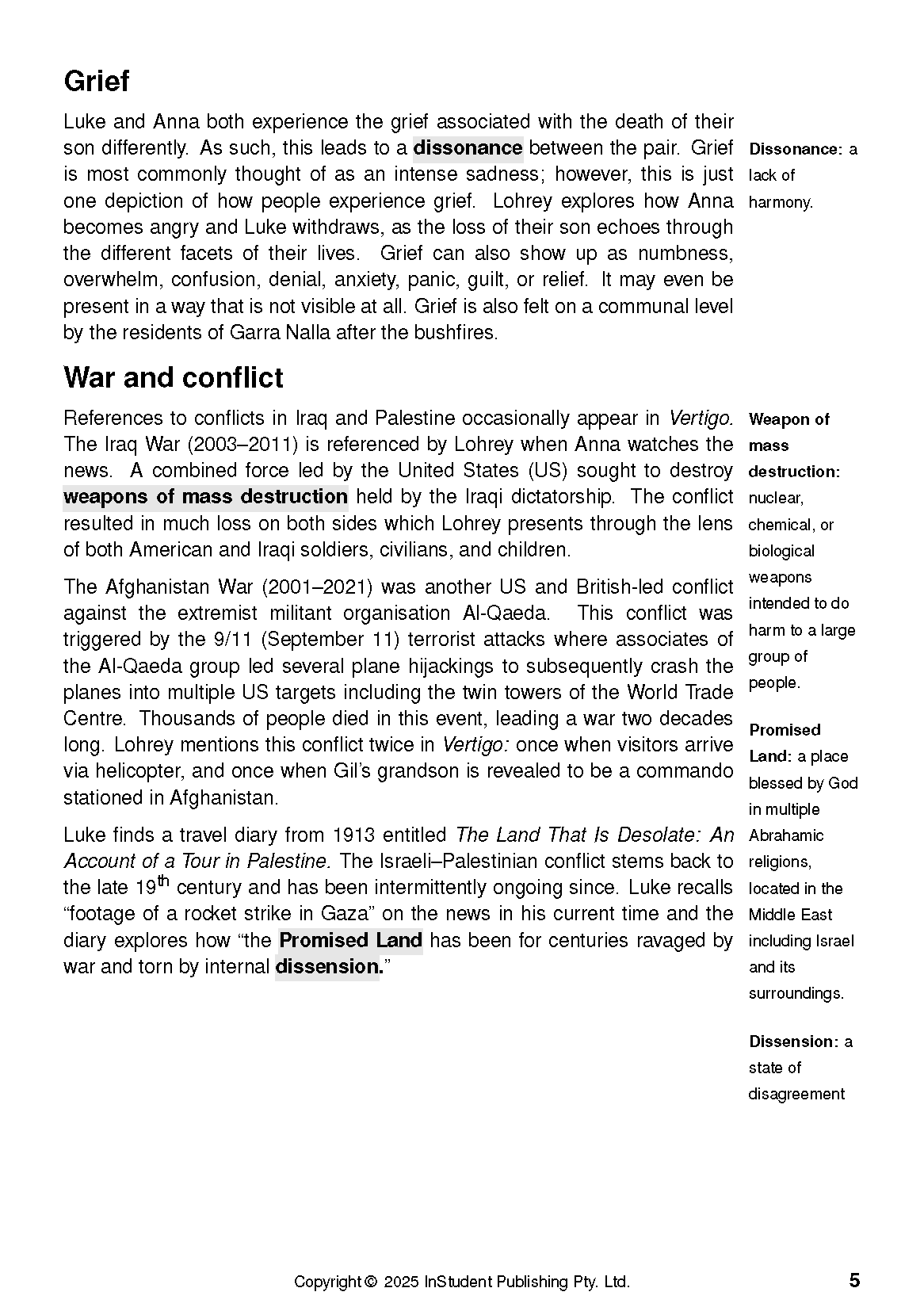 ATAR Notes Text Guide: Vertigo by Amanda Lohrey - Image 8