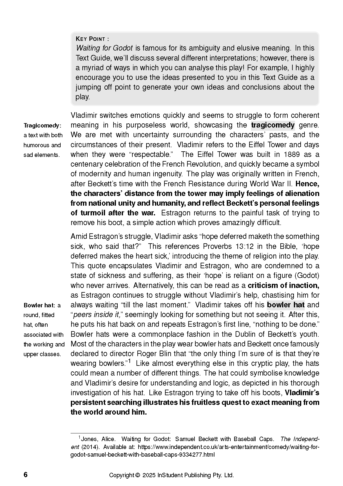 ATAR Notes Text Guide: Waiting for Godot by Samuel Beckett - Image 10
