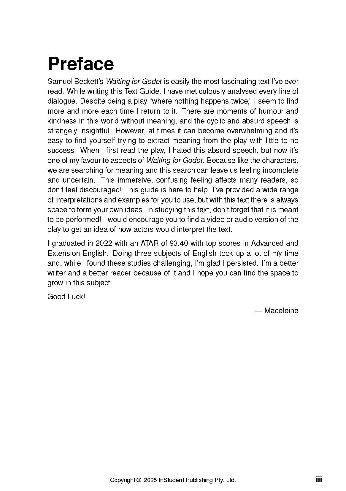 ATAR Notes Text Guide: Waiting for Godot by Samuel Beckett - Image 2