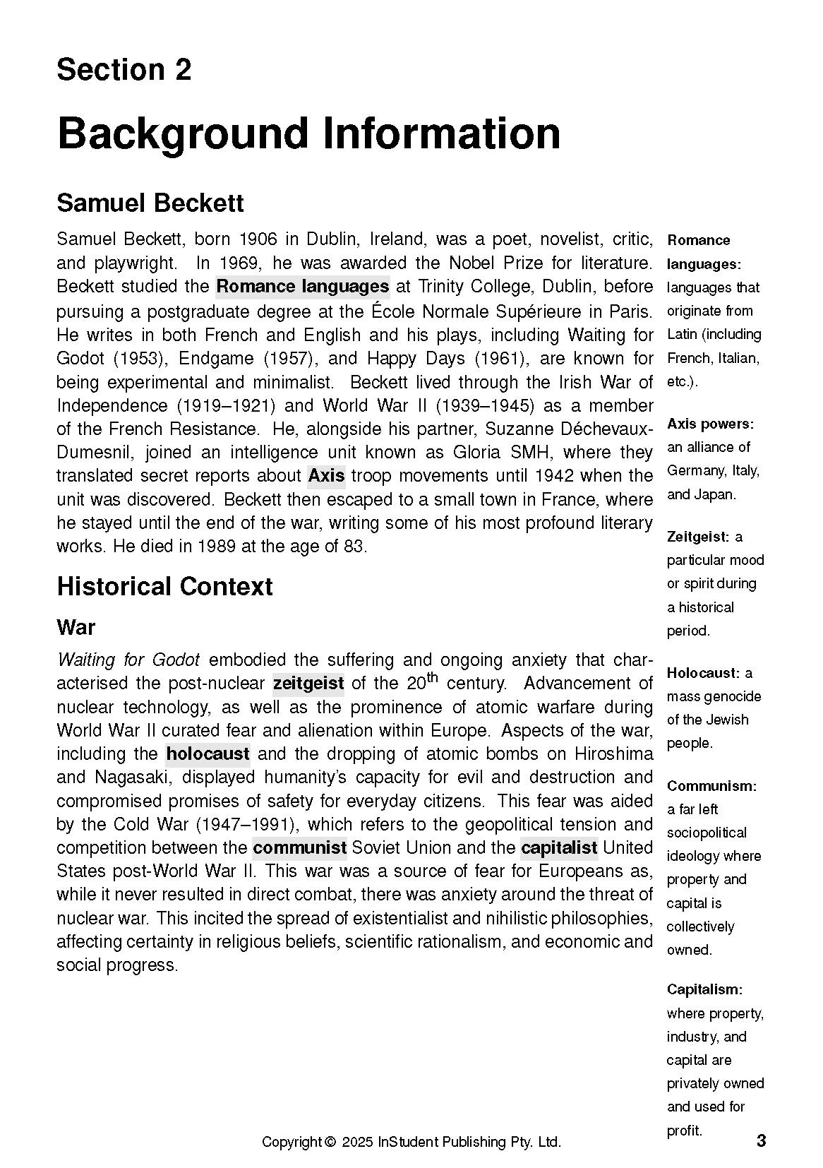 ATAR Notes Text Guide: Waiting for Godot by Samuel Beckett - Image 7