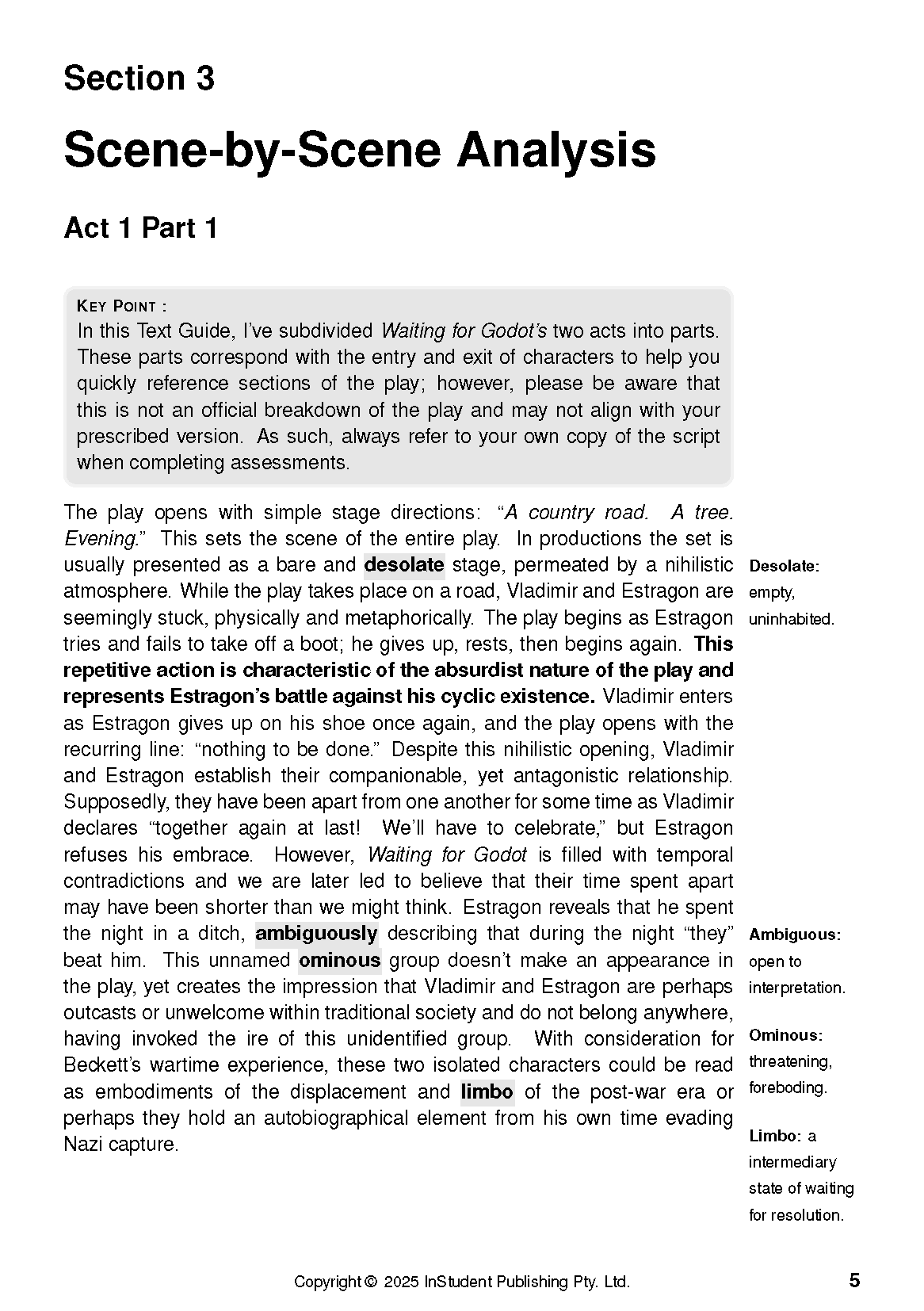 ATAR Notes Text Guide: Waiting for Godot by Samuel Beckett - Image 9