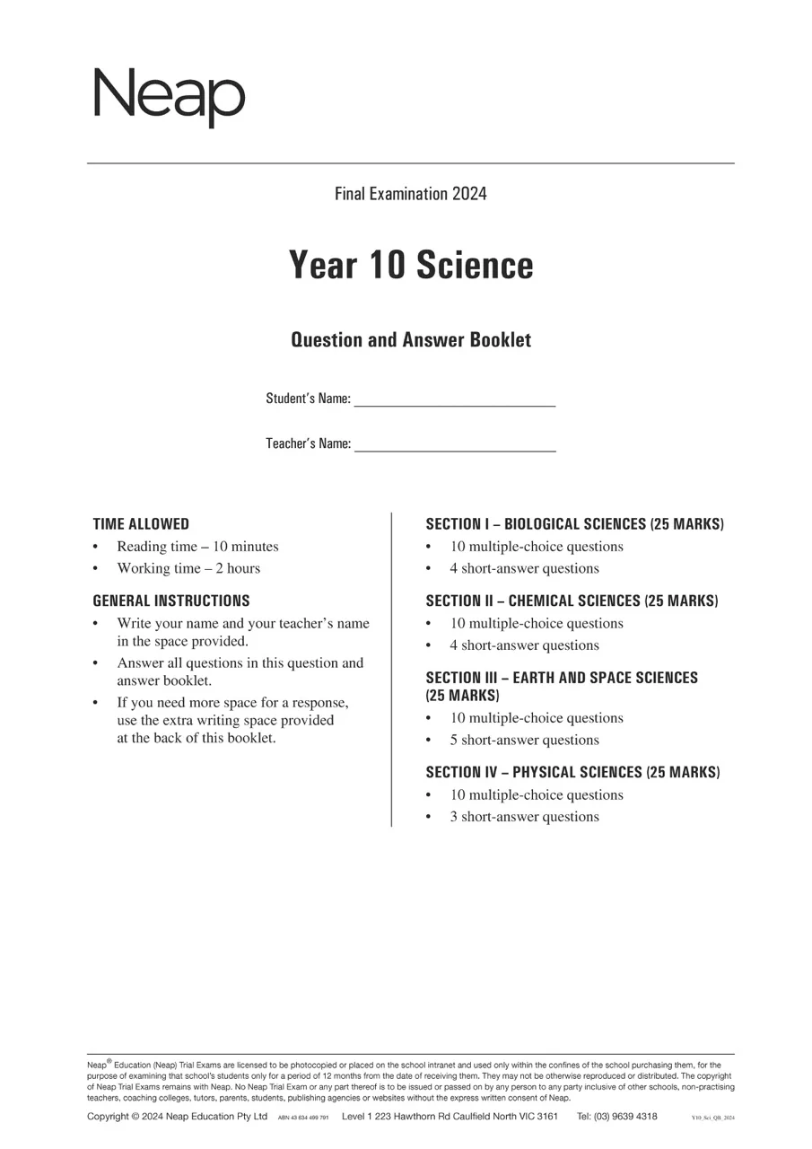 Top Marks Year 10 Science Bundle - Image 15