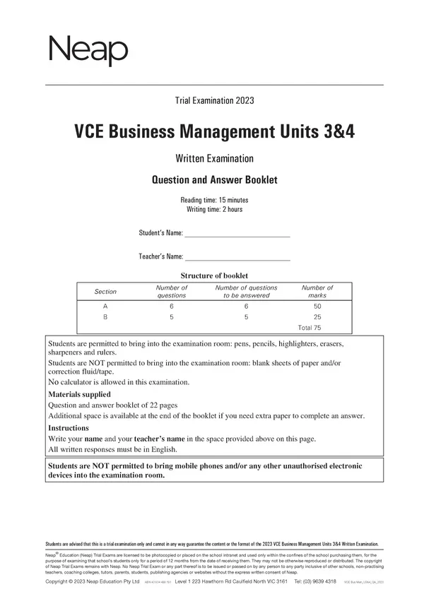 Top Marks VCE Business Management 3&4 Bundle - Image 15